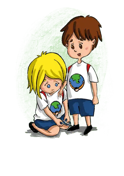 A child investigating a science activity